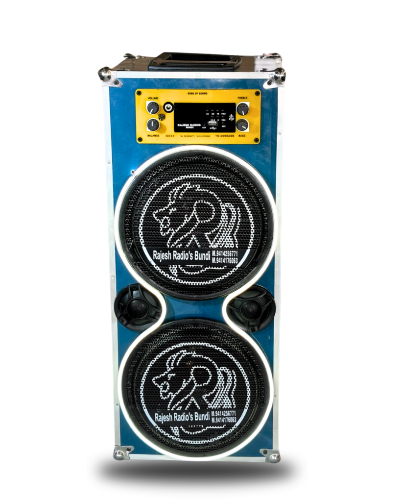 DOUBLE 10”HT. K sanmaika with light Rajesh radios speaker bundi