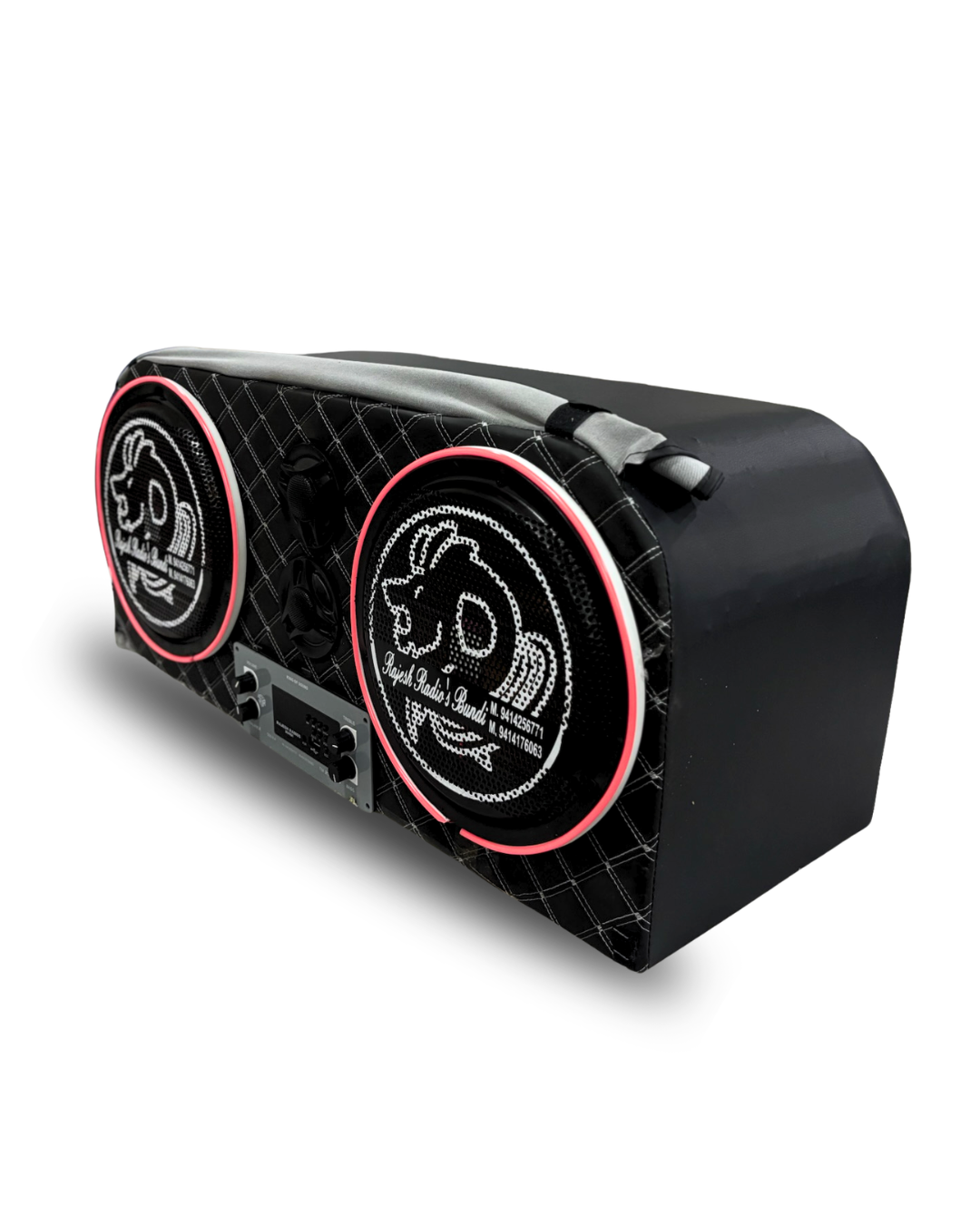 10” PUNJABI COVER box with NEON light Rajesh radios bundi